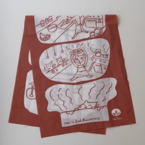 eatreat.ruci 2025年記念手ぬぐい「イヴとルチの1日」